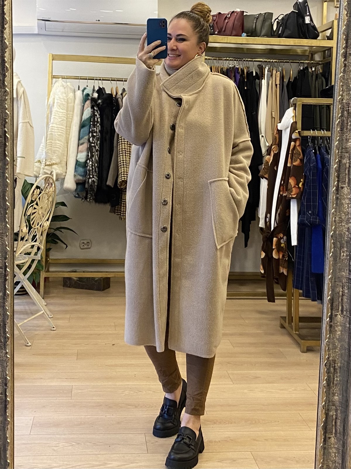 Teddy Kumaş Kaban Bej