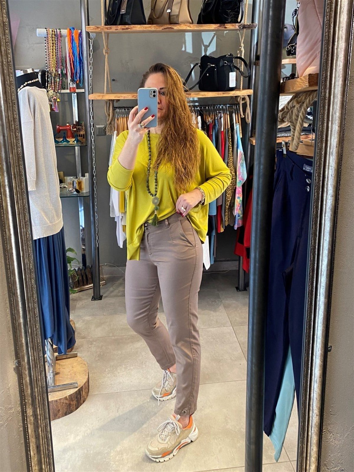 Yüksek Bel Mom Pantolon