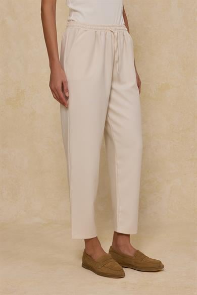 İthal Polyviscon Kumaş Jogger Pantolon Taş