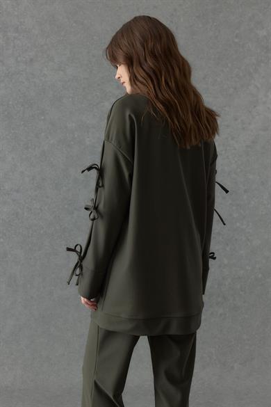 Çelik İnterlok Fiyonk Detaylı Takım Haki 