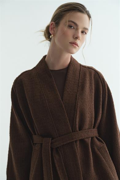 Tüvit Kimono Kahverengi