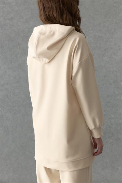 Çelik İnterlok Çıtçıtlı Takım Krem