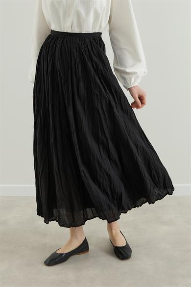 Vual Astarlı Kraş Etek Siyah