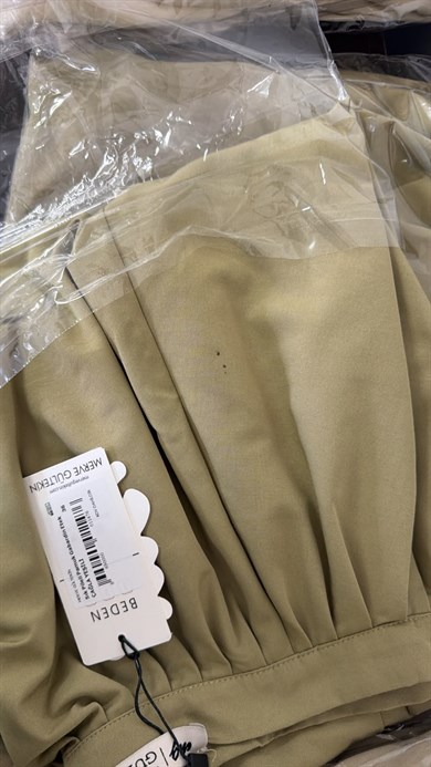 Outlet Sık Pileli Pamuk Gabardin Etek