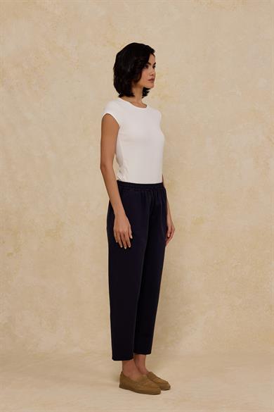 İthal Polyviscon Kumaş Jogger Pantolon Lacivert