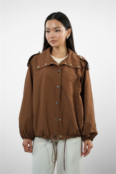 Çıtçıtlı Astarlı Paraşüt Spor Ceket
