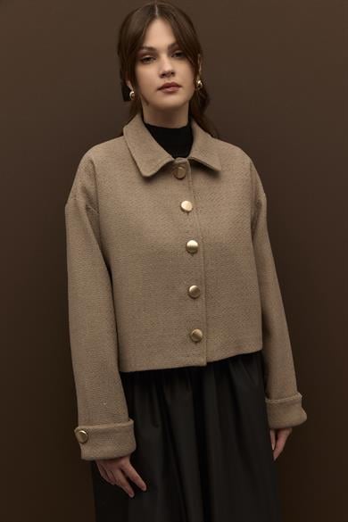 Astarlı Tüvit Ceket Sütlü Kahve