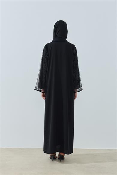 Tül Detaylı Abaya