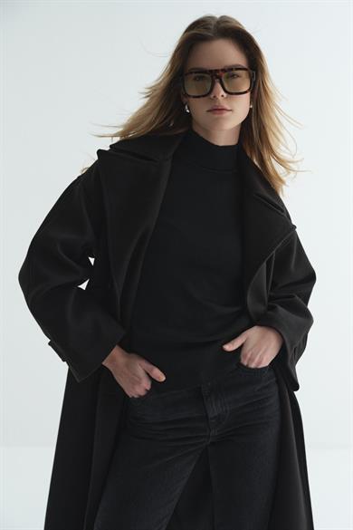 Premium Kruvaze Kaban Siyah