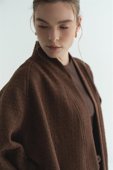 Tüvit Kimono Kahverengi
