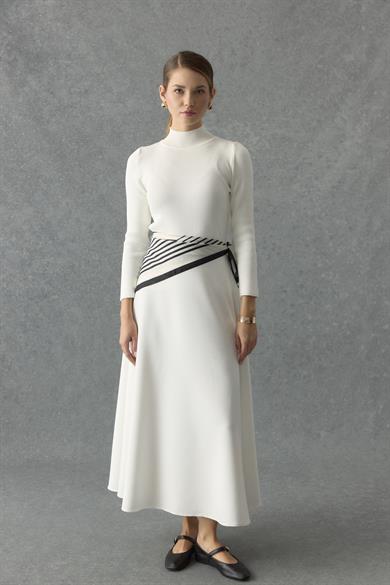 Pamuklu Triko Body Ekru