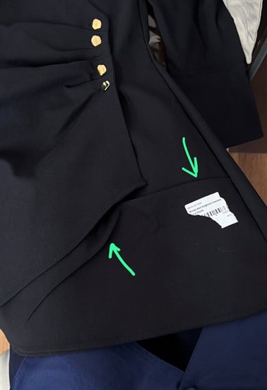 Outlet Ninda Beli Düğmeli Gömlek