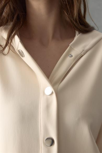 Çelik İnterlok Çıtçıtlı Takım Krem