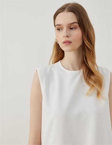 Pliseli İçlik Beyaz 