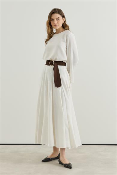 Çok Parçalı Godeli Keten Takım 