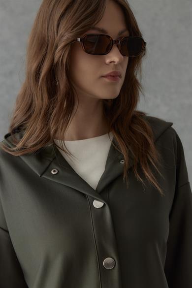 Çelik İnterlok Çıtçıtlı Takım Haki