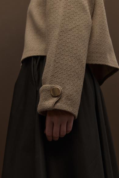 Astarlı Tüvit Ceket Sütlü Kahve