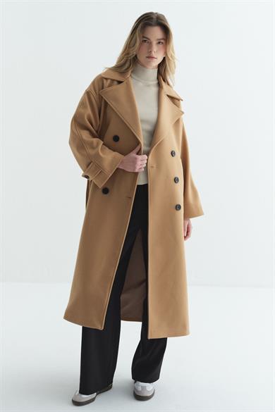 Premium Kruvaze Kaban Camel