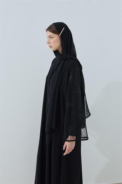 Tül Detaylı Abaya