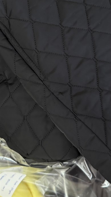 Outlet Çıtçıtlı Kapitone Mont Siyah