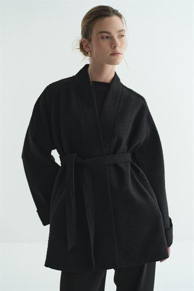 Tüvit Kimono Siyah