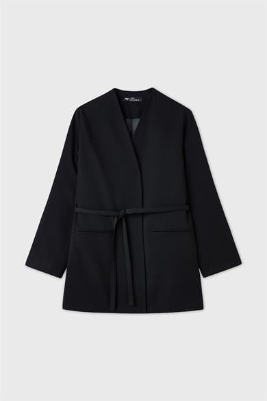 Reign Dokuma Blazer Ceket Siyah