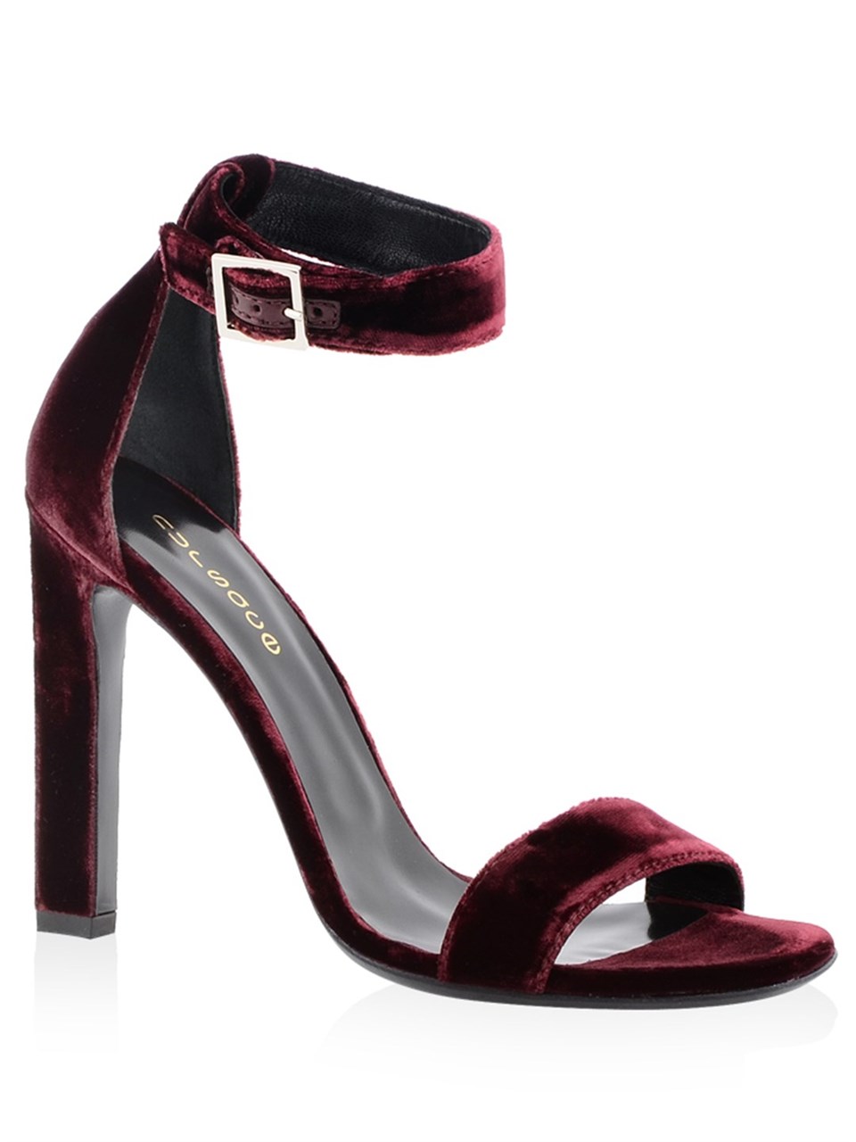 Dekolye Ayakkabi A56301 VELVET Kırmızı
