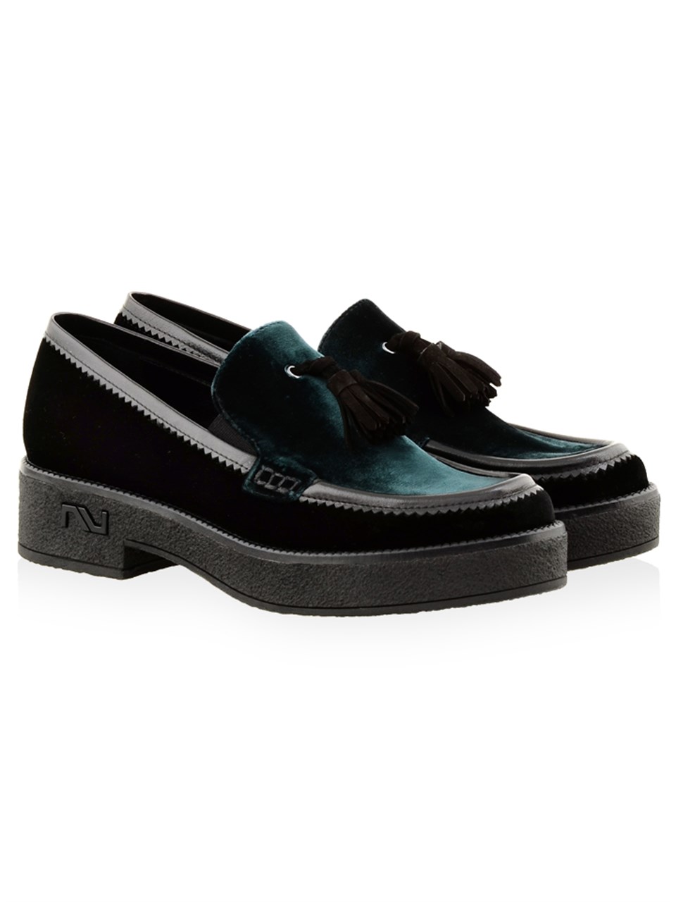 Loafer A53816 VELVET GARNILI Siyah
