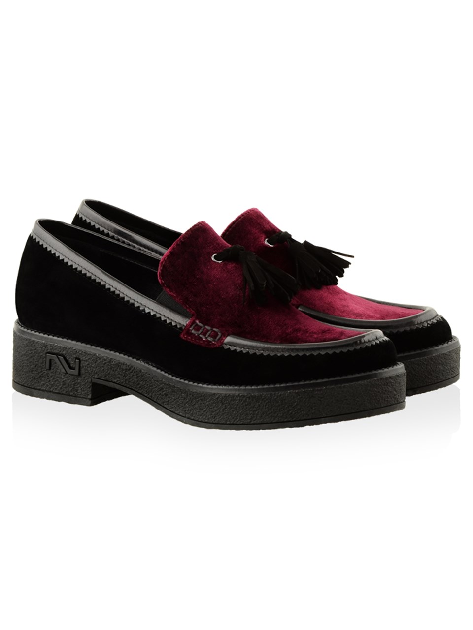 Loafer A53816 VELVET GARNILI Siyah