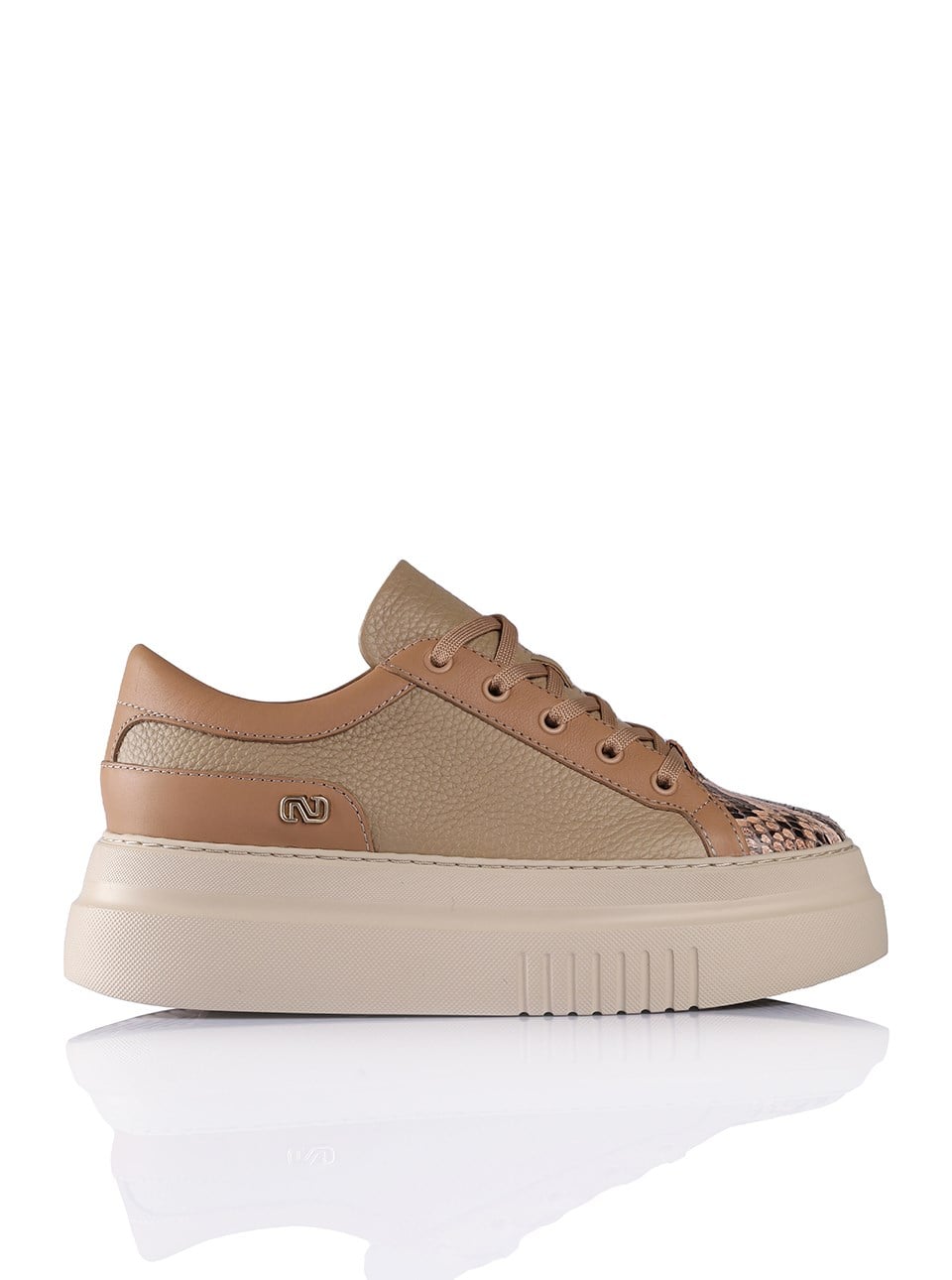 Sneakers A29630 PİTON+TOGO Bej+Natural