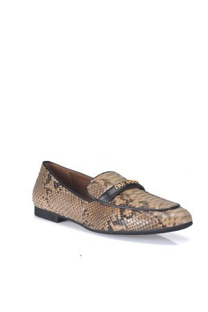 Loafer A55481 PİTON+NAPA NUR Bej+Natural
