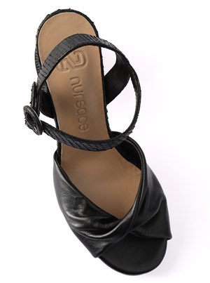 Sandalet A57650 NAPPA NUR+PİTON Siyah