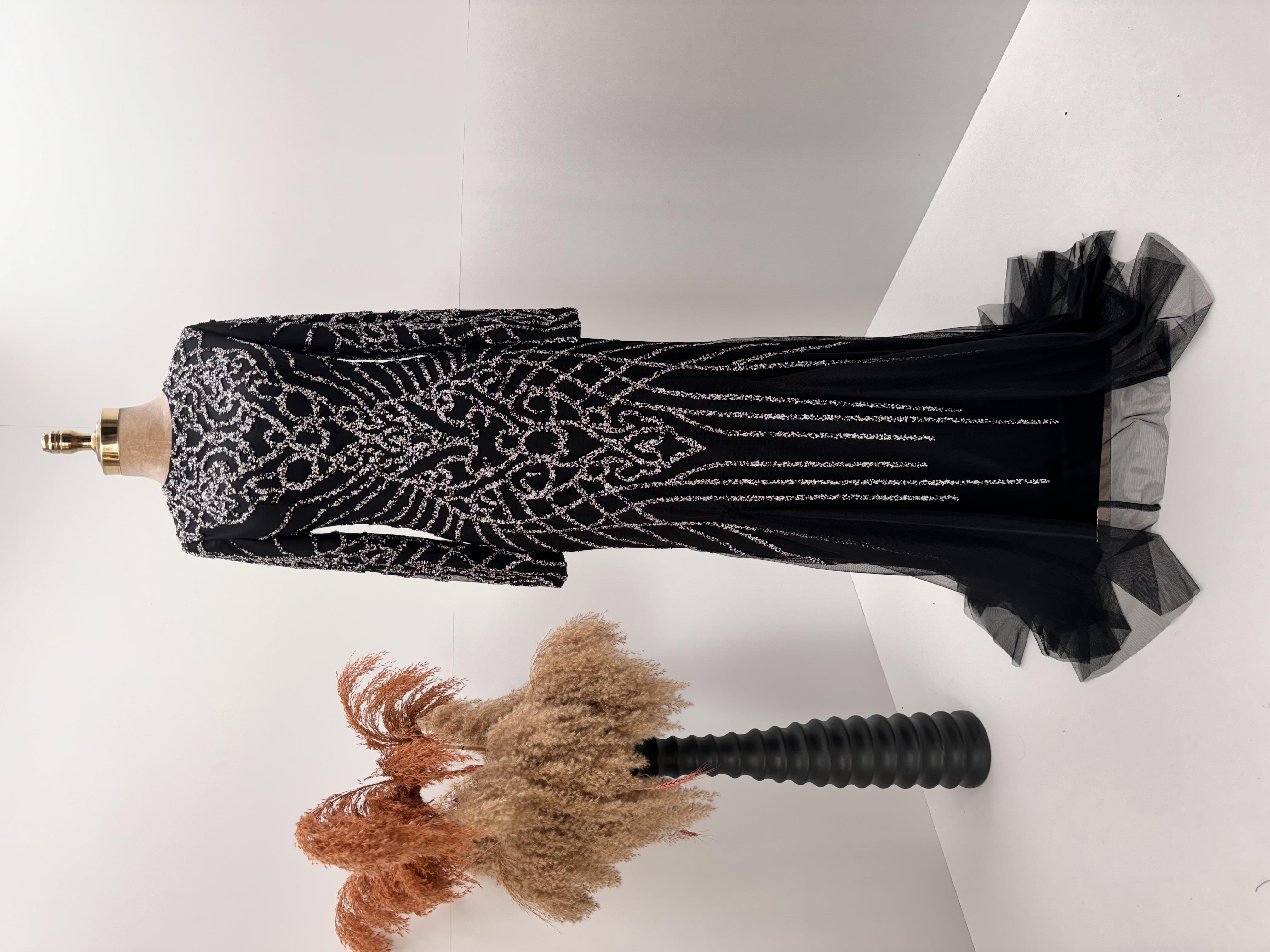 Ahu Tesettür Abiye Siyah