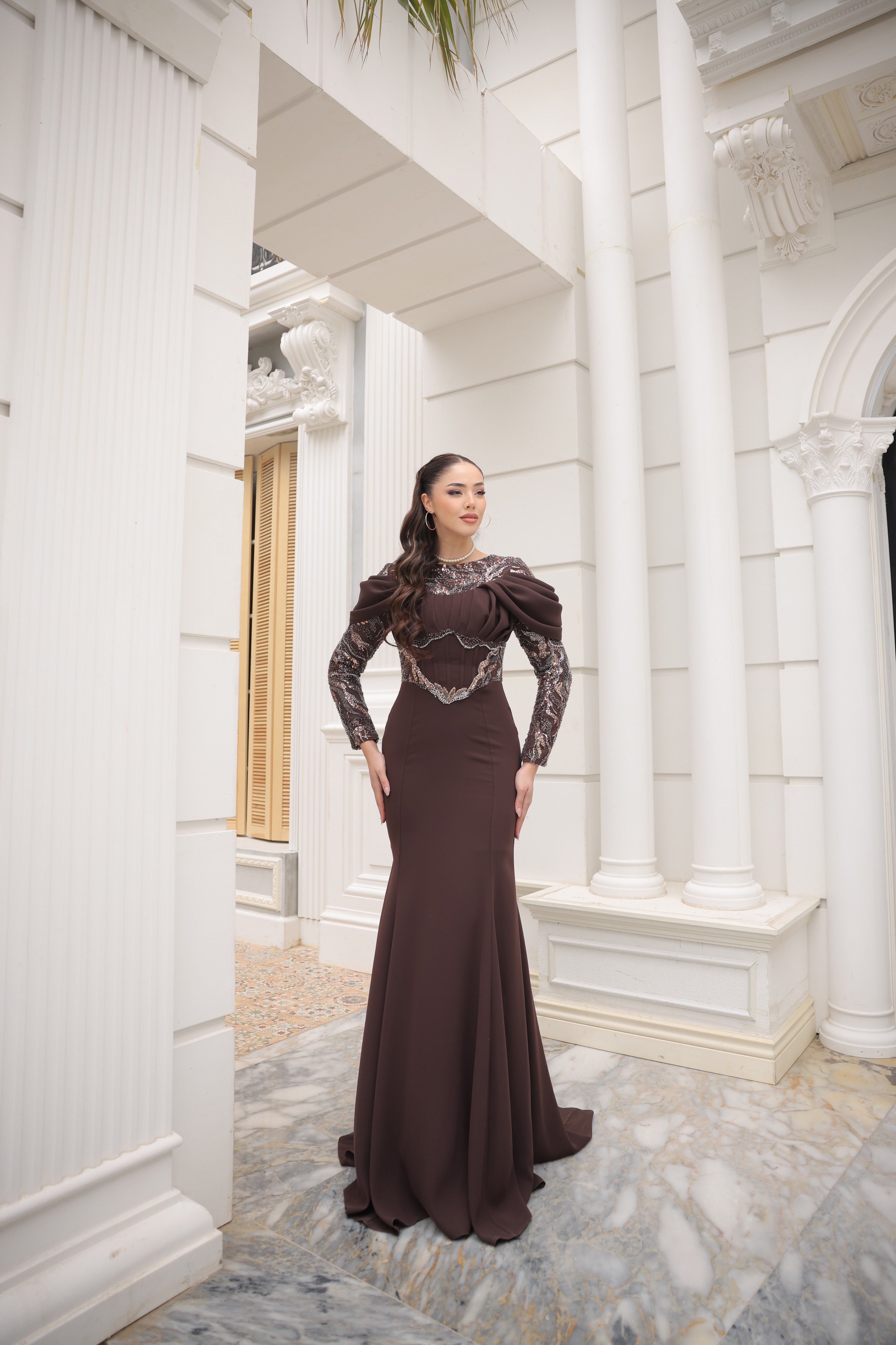 Angel Abiye Kahverengi 