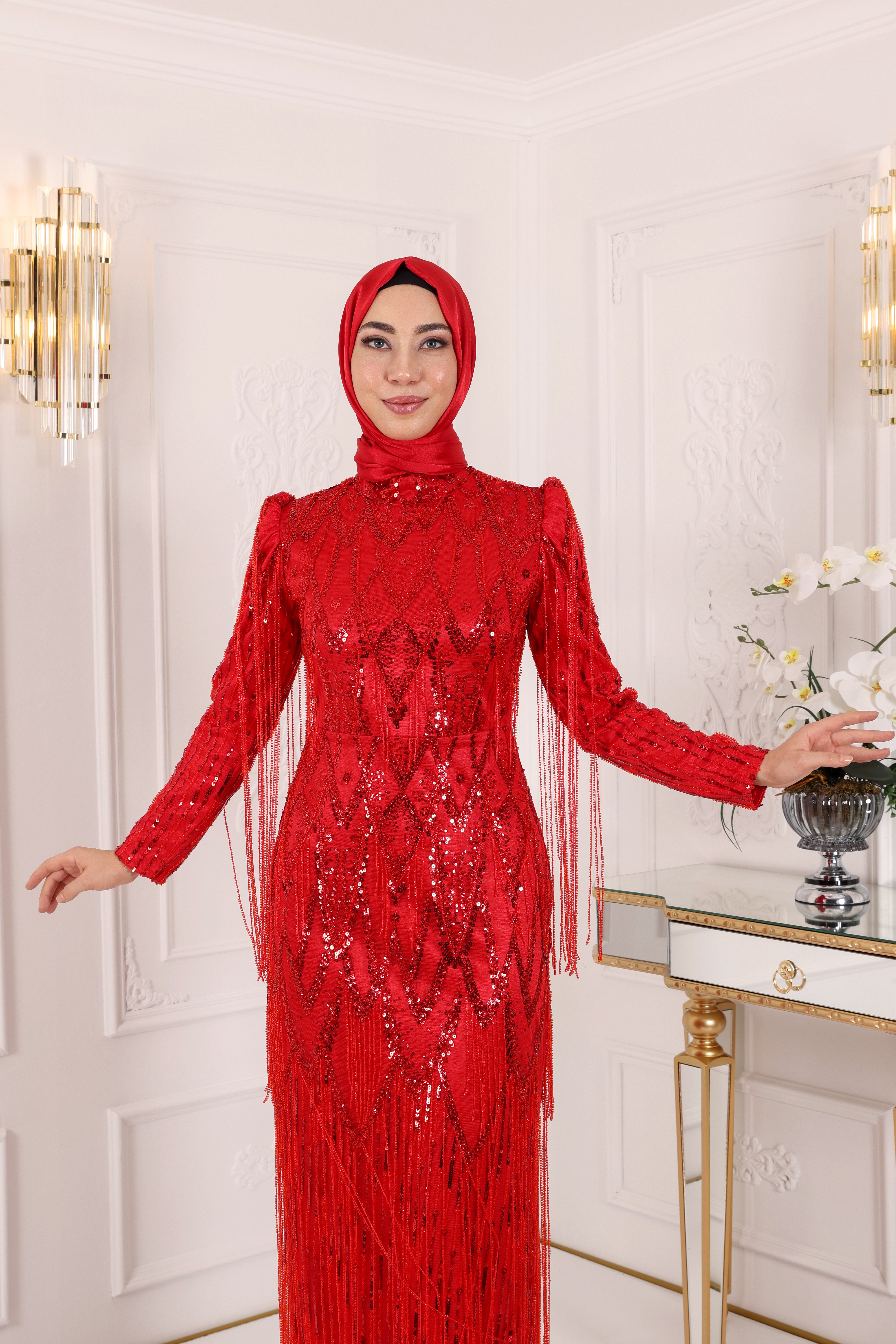 Ayza Abiye Kırmızı 
