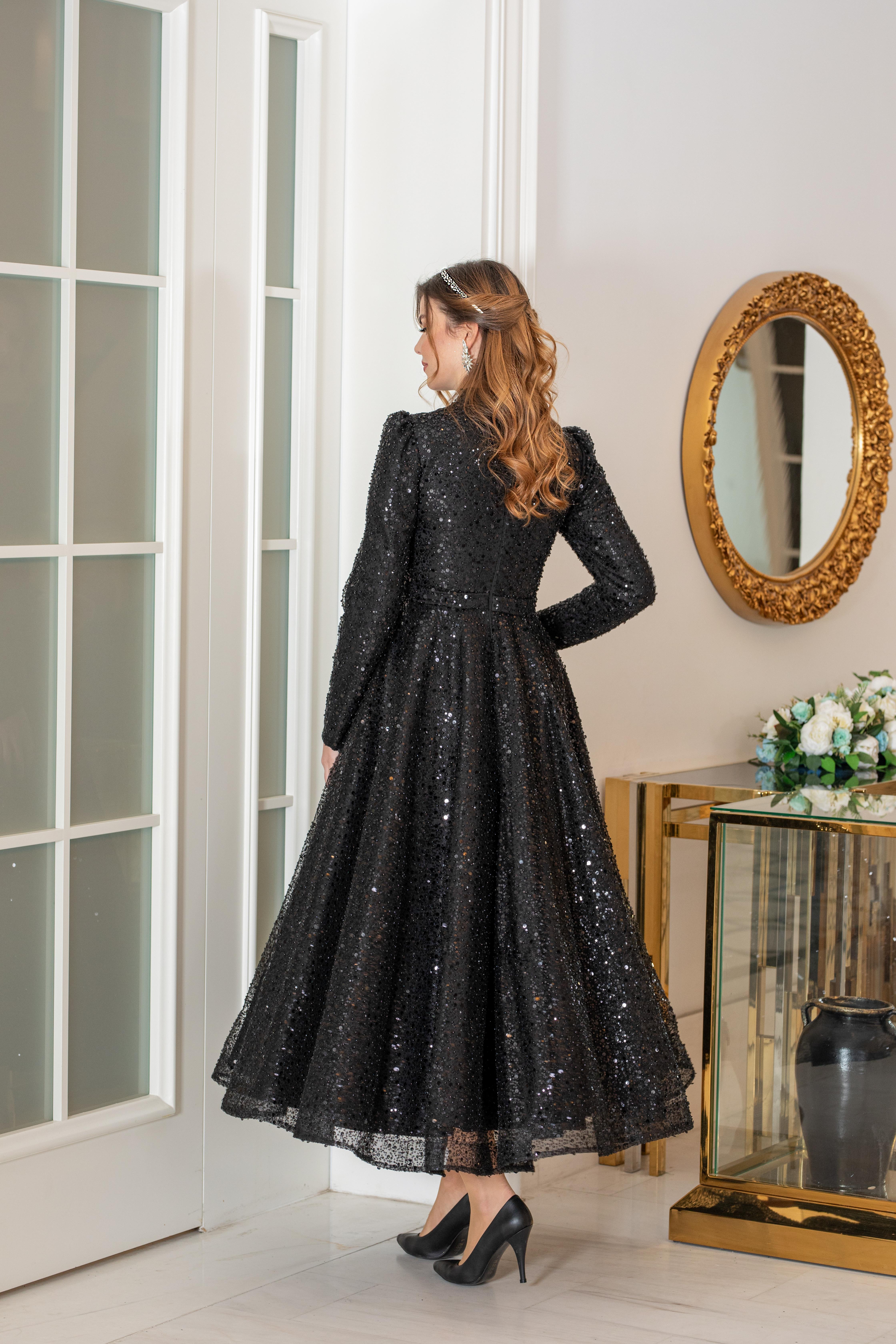 Çalıkuşu Evening Dress Black