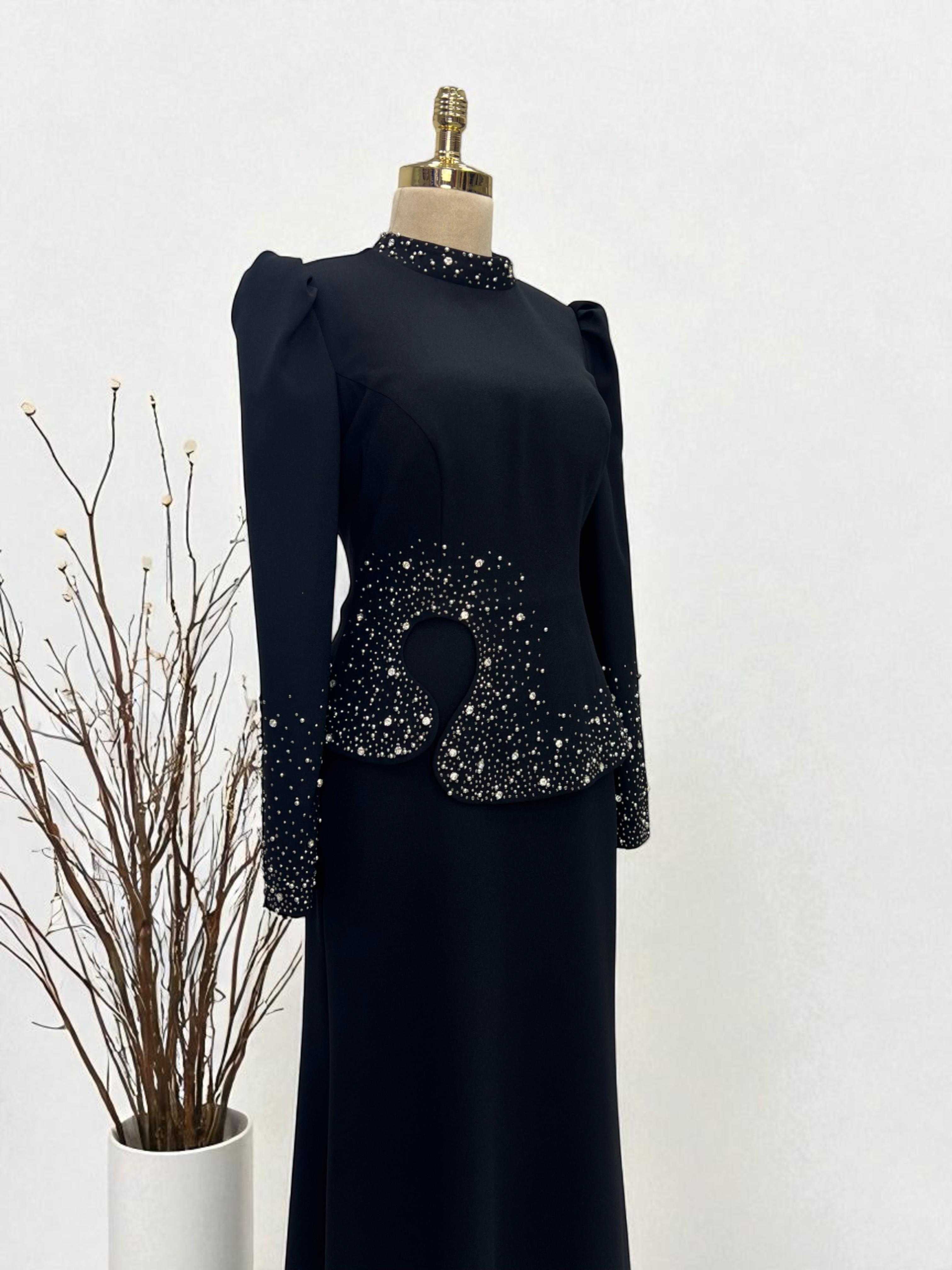 Damla Abiye Siyah
