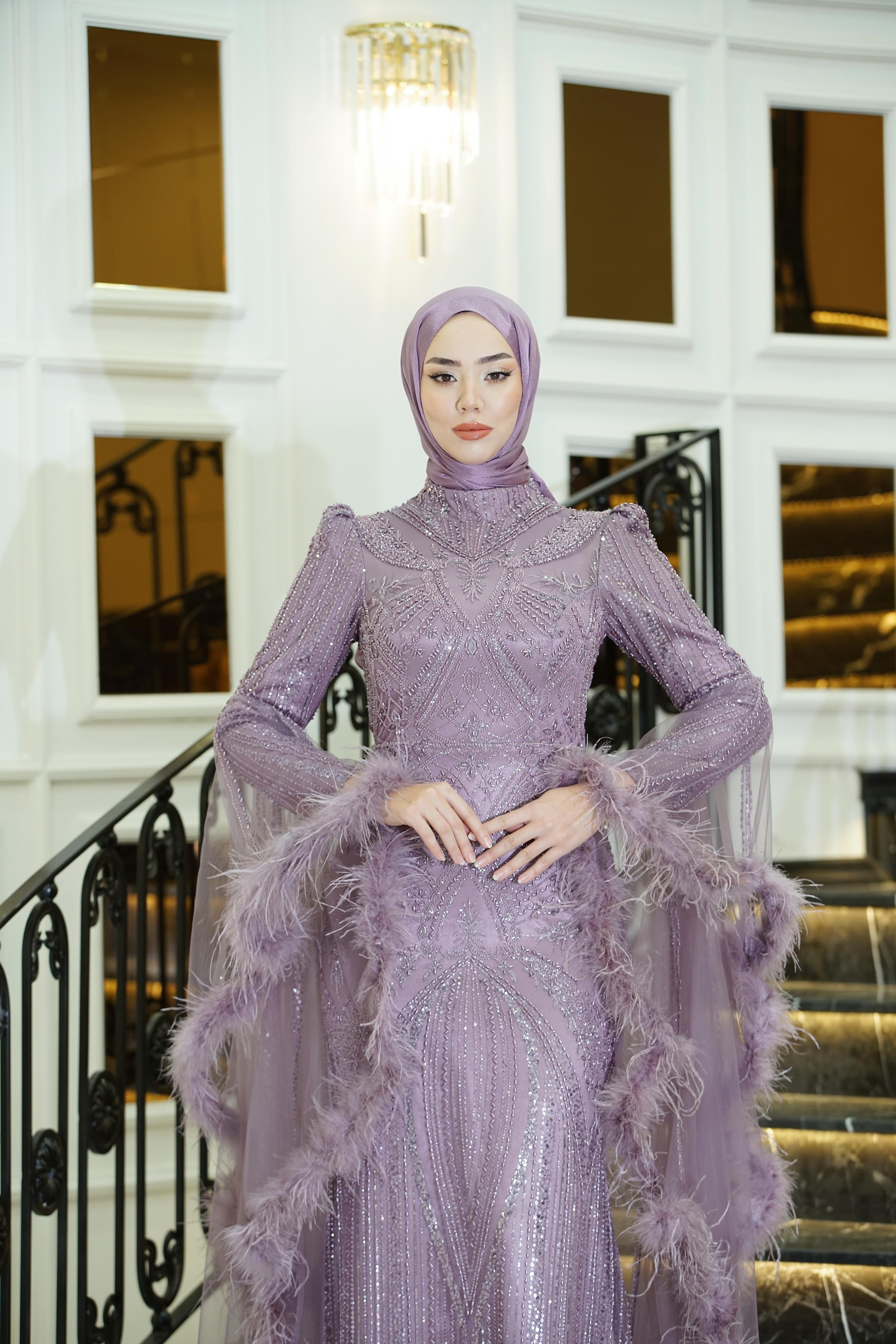 Diamond Abiye Lila