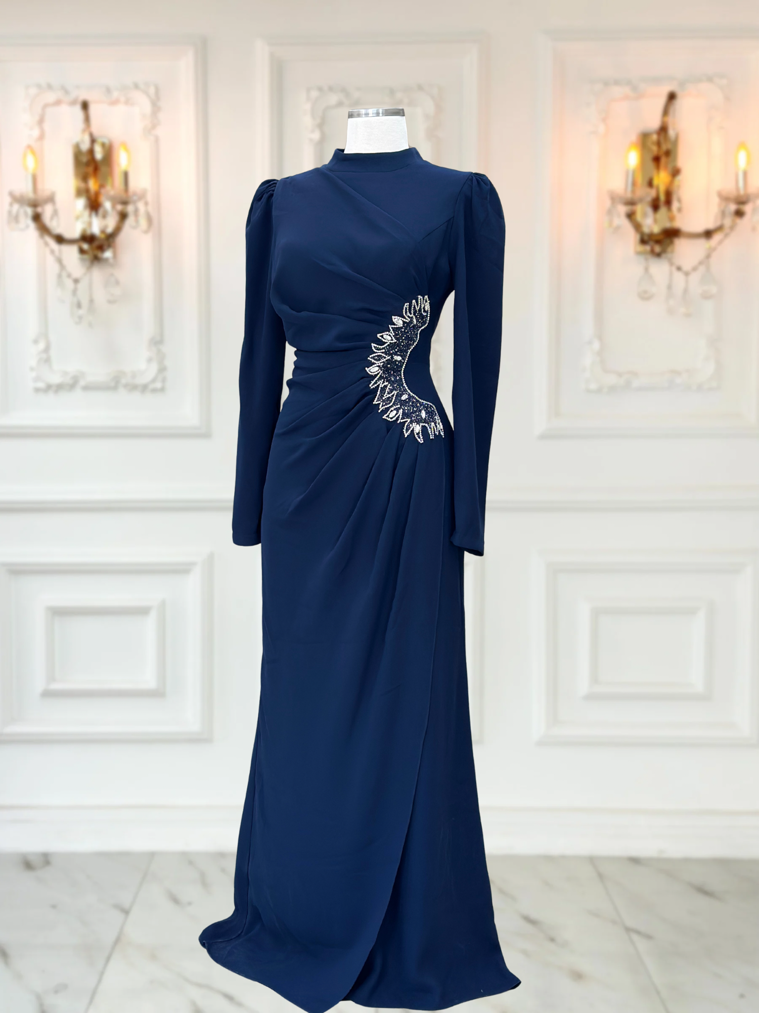 Güneş Abiye Lacivert