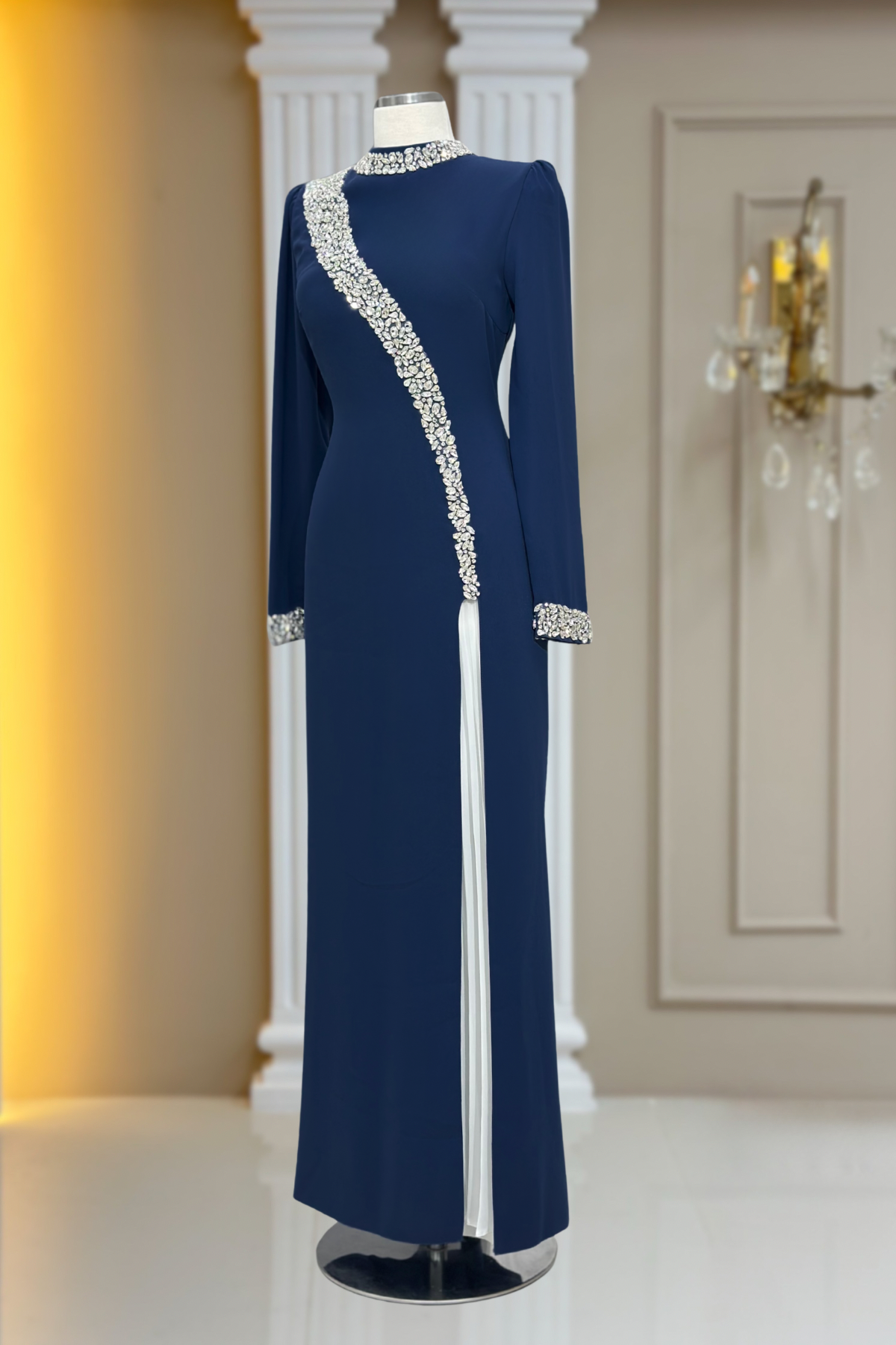 İnci Abiye Lacivert