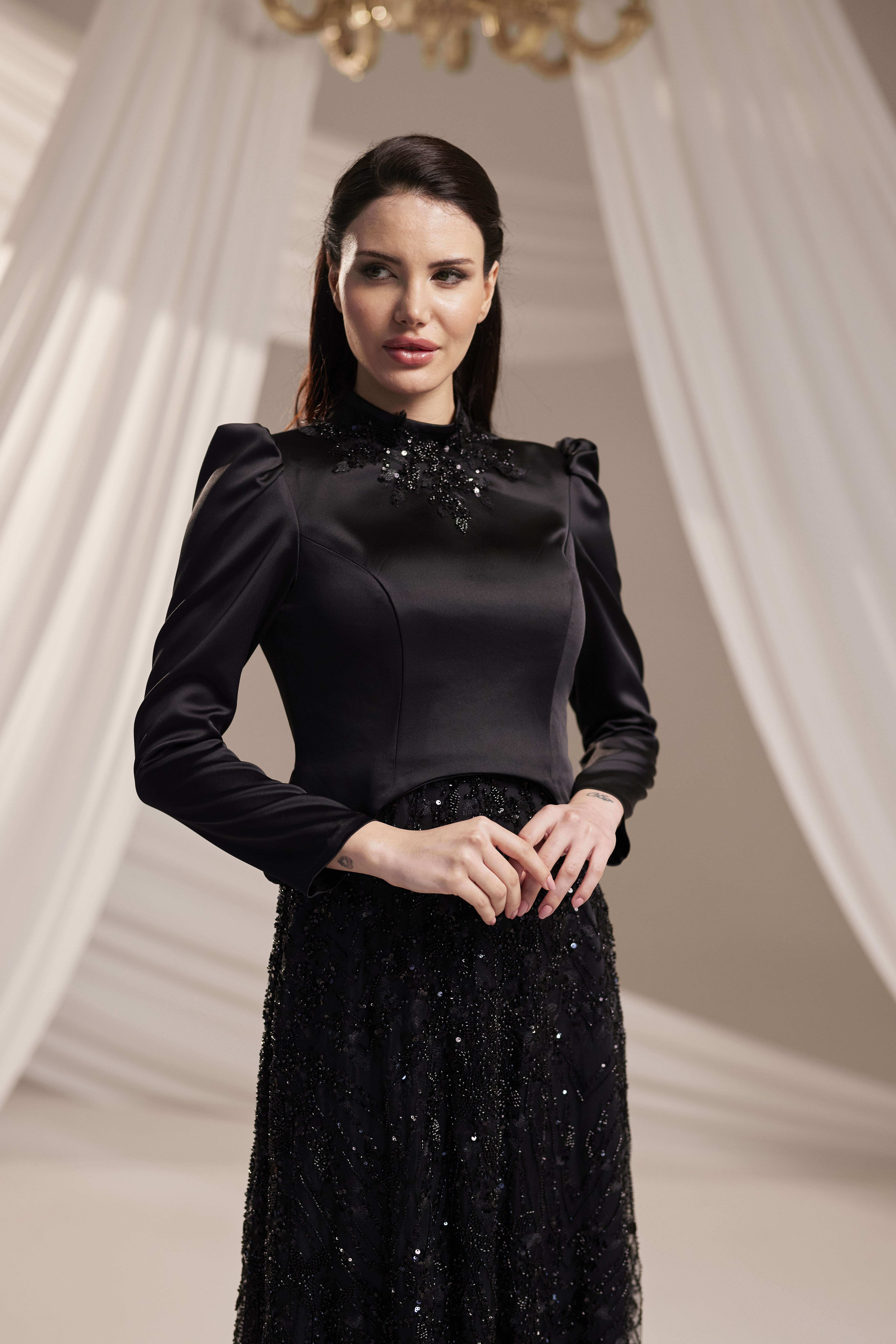 Lİora Abiye Siyah