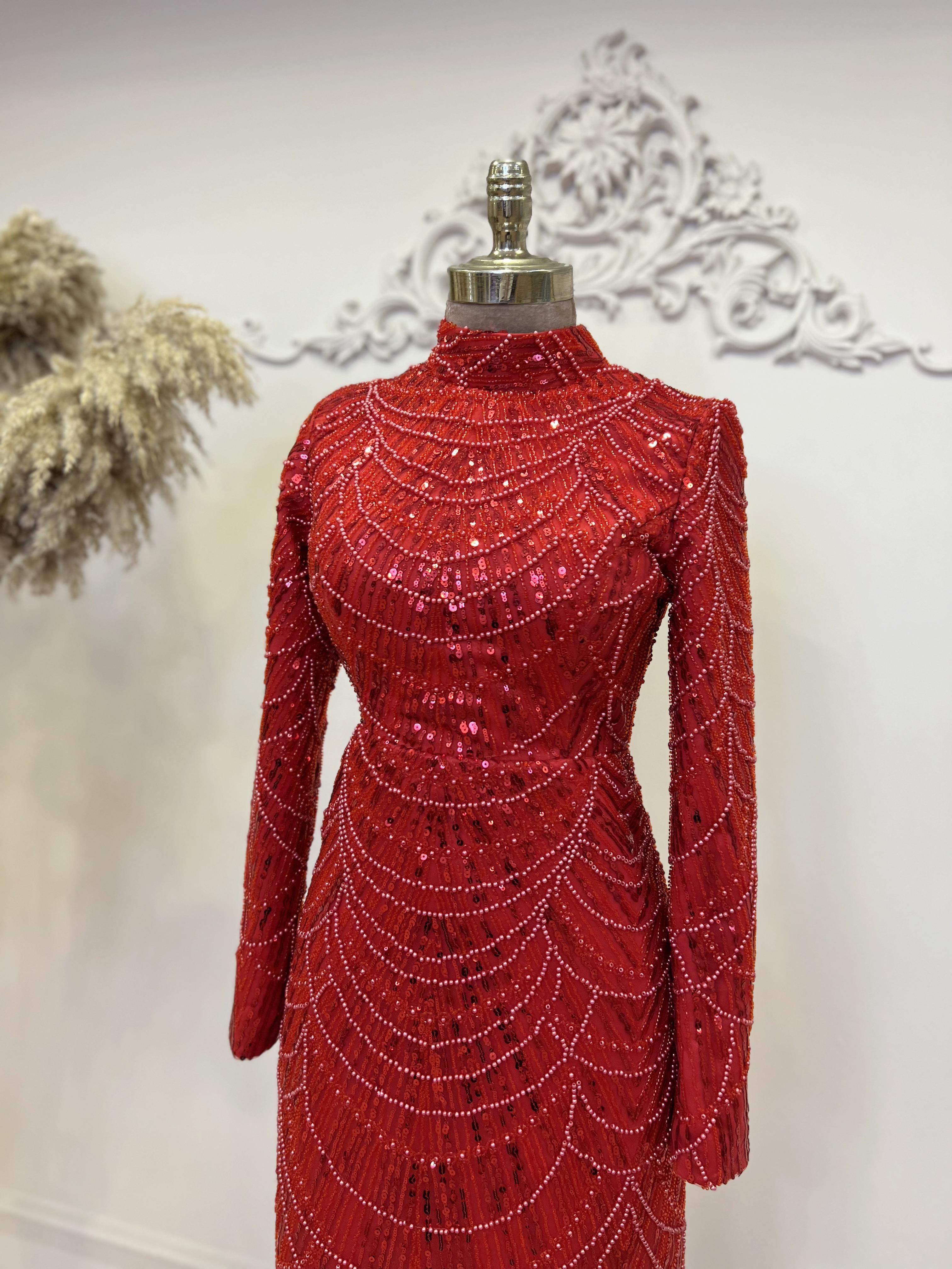 Selena Abiye Kırmızı