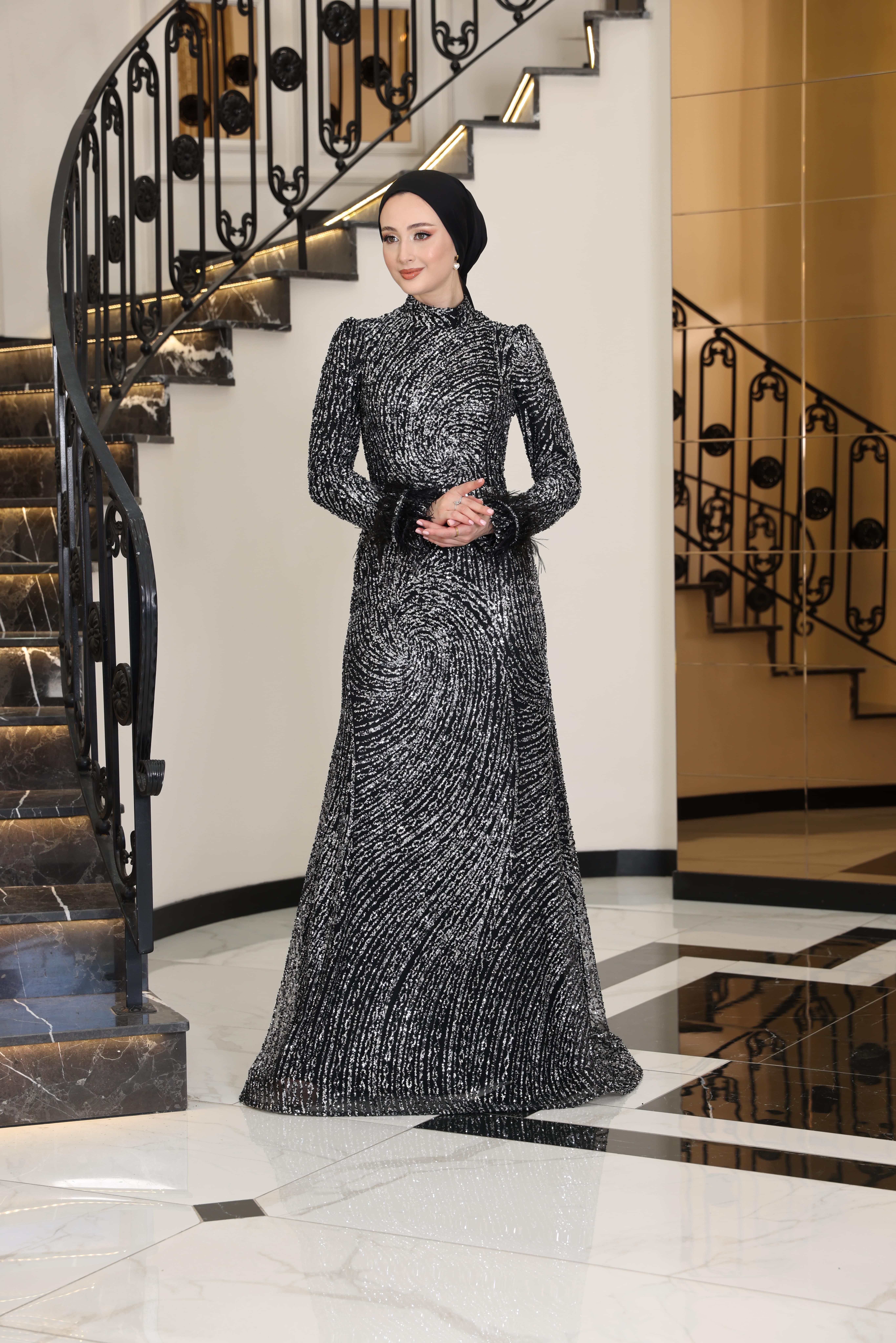 Serra Evening Dress Black 