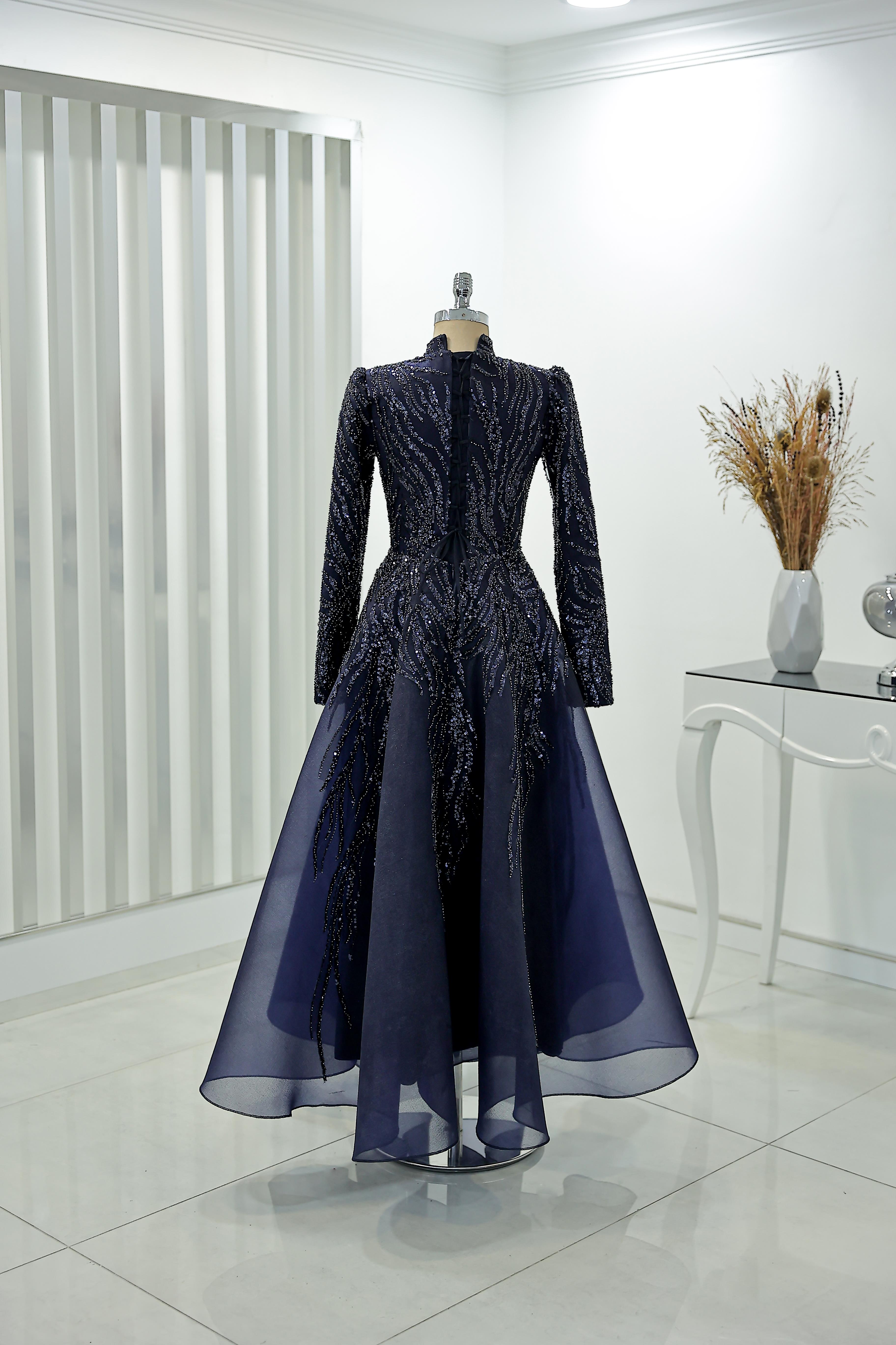 Venüs Evening Dress Navy Blue