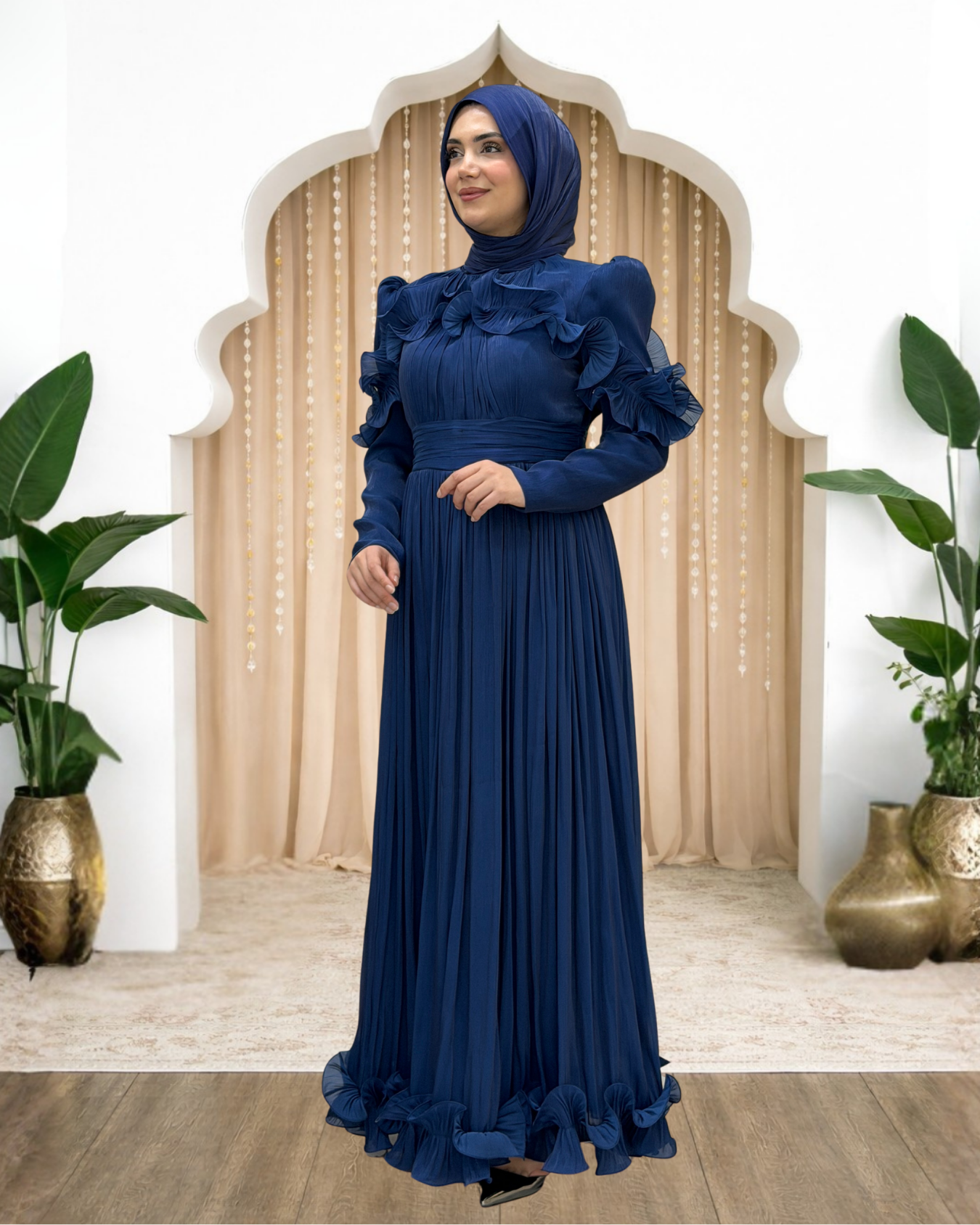 Yeliz Abiye Lacivert