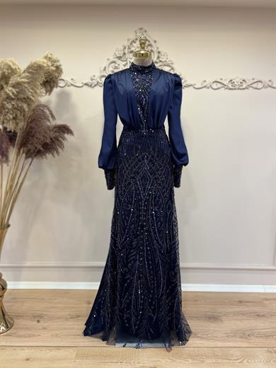 Açelya Abiye Lacivert