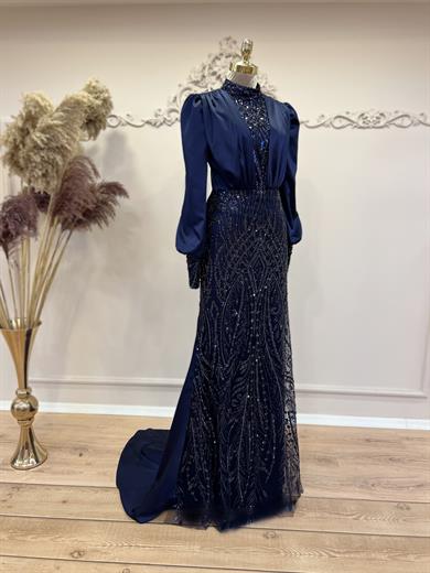 Açelya Abiye Lacivert