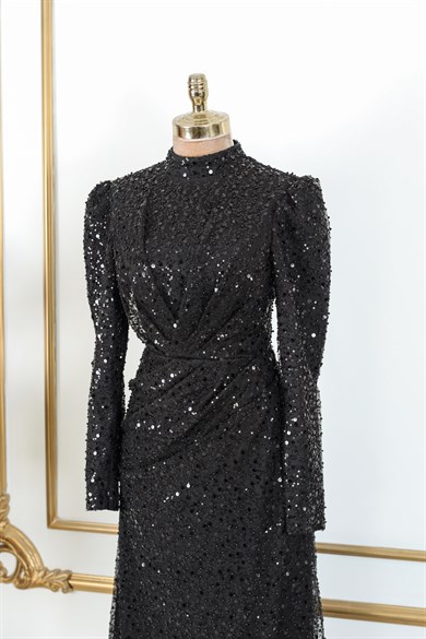 Ahenk Tesettür Abiye Siyah