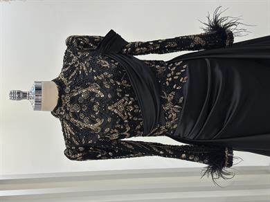 Anabel Abiye Siyah-Gold