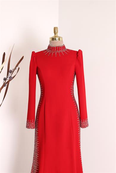 Anna Abiye Kırmızı